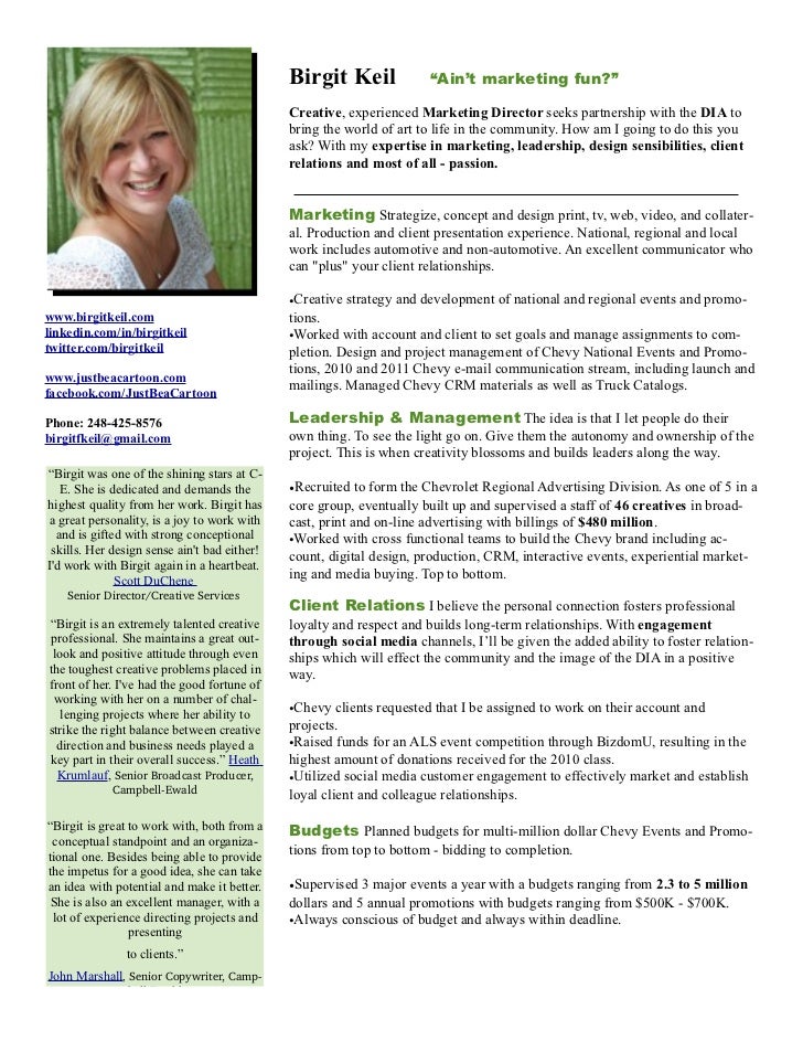creative marketing resume templates marketing director resume