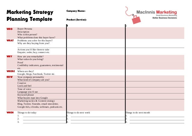 action marketing sample plan