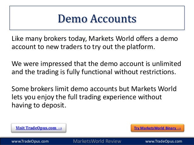 marketsworld demo