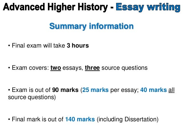 higher history essay questions