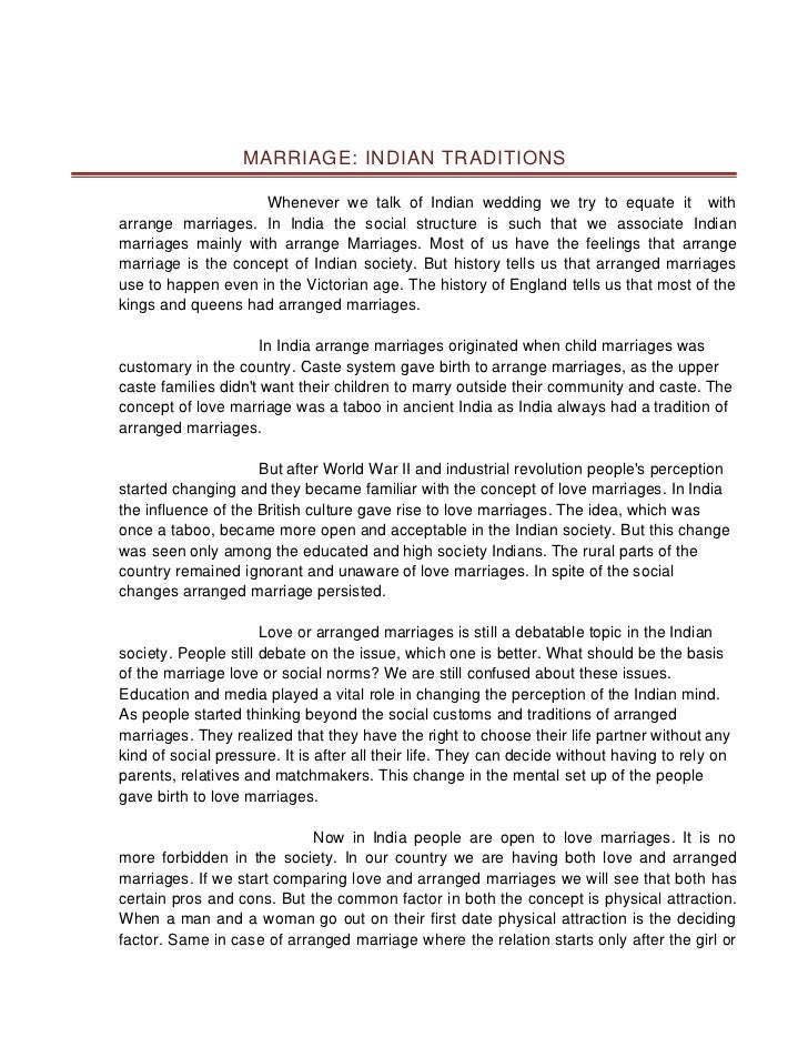 Essay on modern day marriage