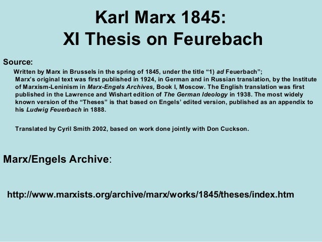 Karl marx dissertation