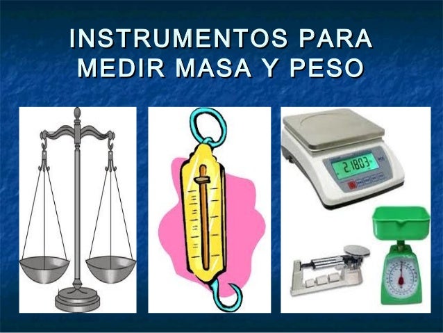 Masa y peso