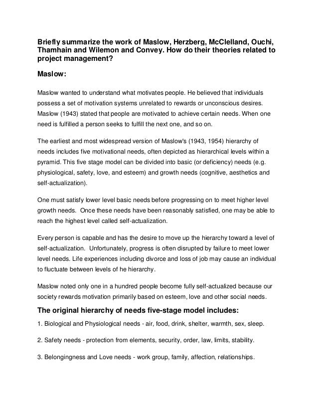 Maslow Vs Herzberg Essay