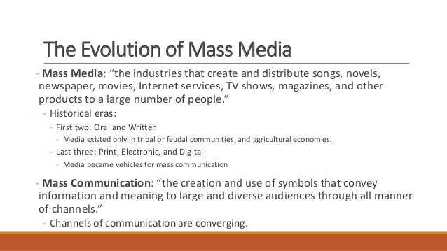 Essay On Mass Media