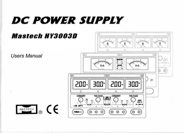 Mastech hy3003 d-power-supply-users-manual