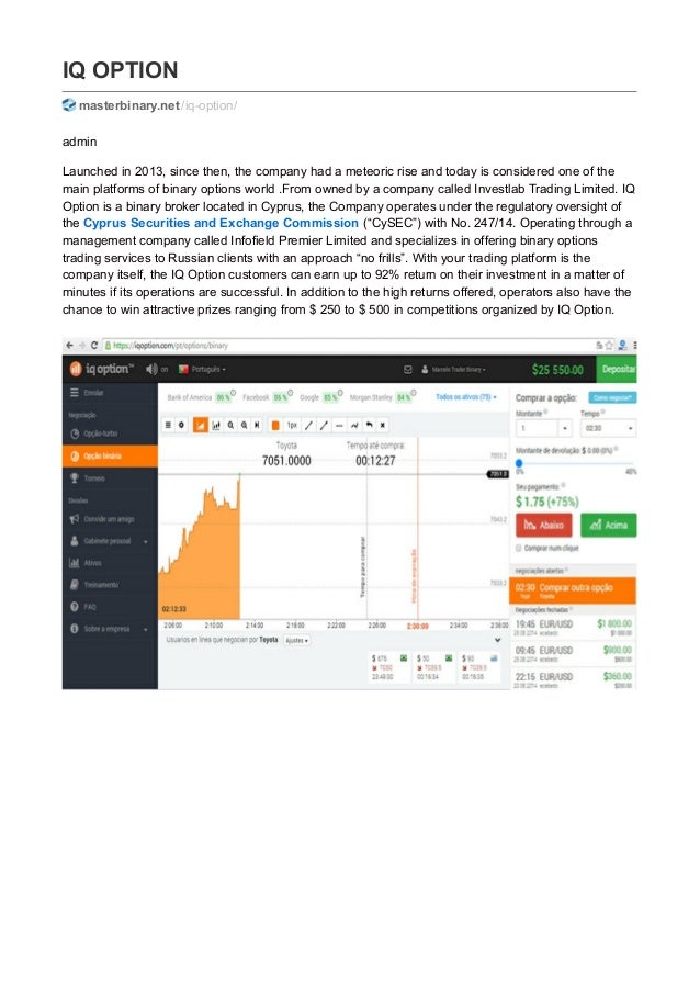 Binary options vic performance
