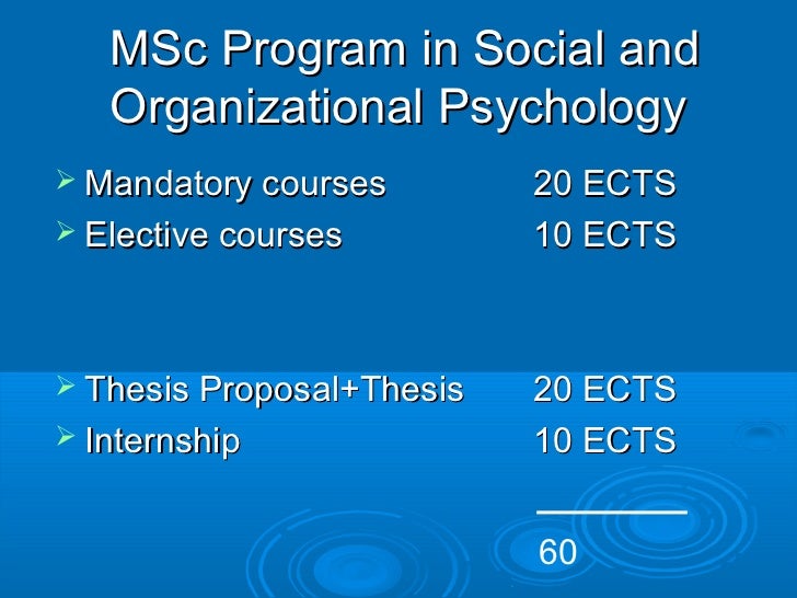 Psychology Master Thesis