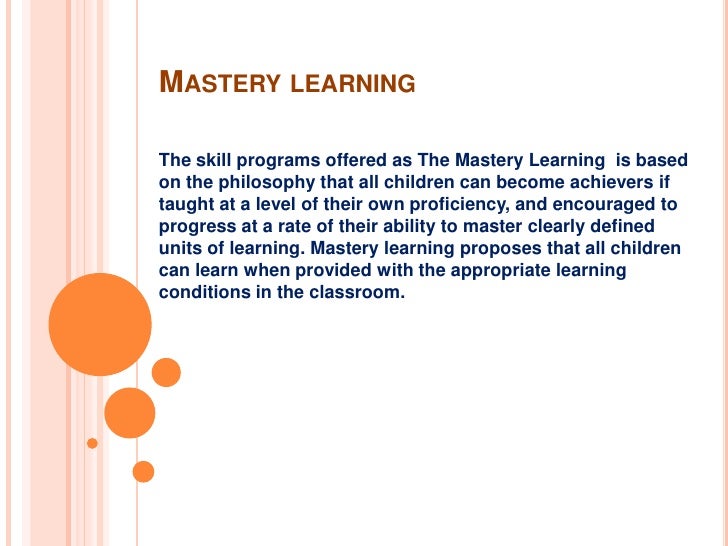 Mastery learning