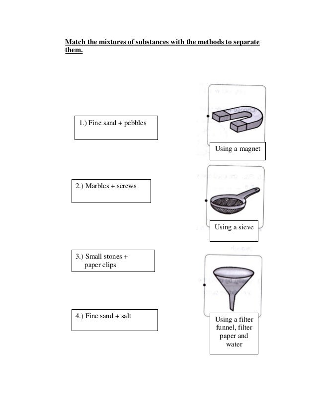 Printables Separating Mixtures Worksheet separating mixtures worksheets abitlikethis match the of substances with methods to separate them