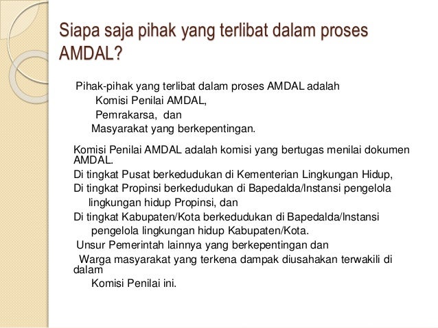 Materi 1b pengertian amdal