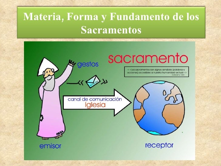 Materia, forma y fundamento de los sacramentos