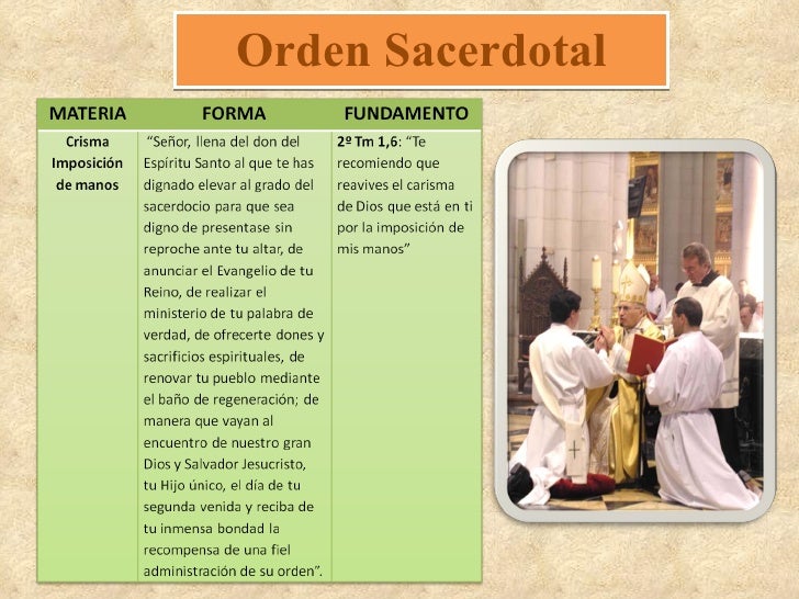 Materia, forma y fundamento de los sacramentos