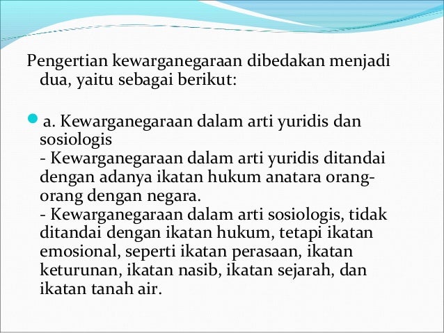 Pendidikankewarganaan Pendidikankewarganegaraan