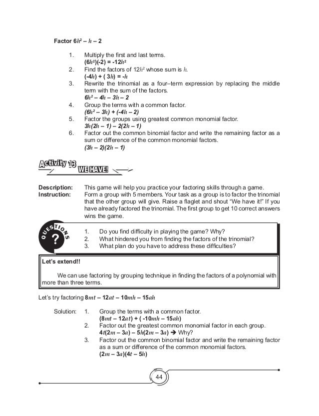 Product Of Two Binomials Worksheet With Answers - multiply ...