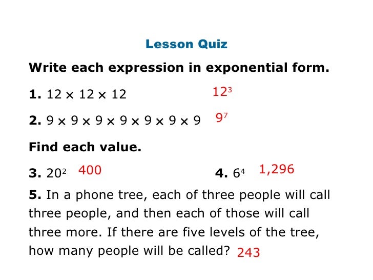 write expression in exponential form math review for interim 1 write expression in exponential form math review for interim 1