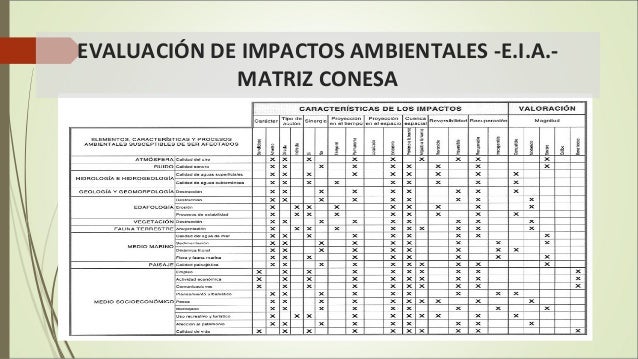 Metodologia De Evaluacion De Impacto Ambiental Conesa
