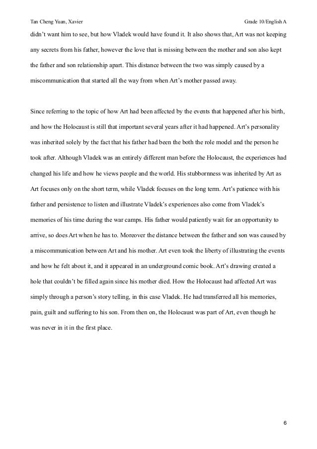 Maus thesis statements picture