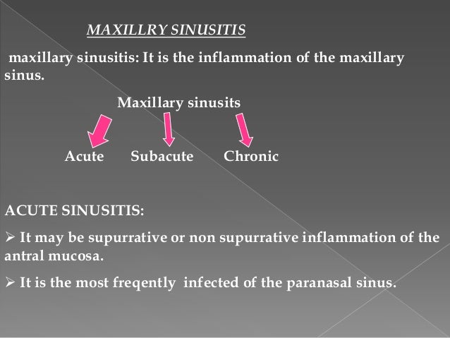 Sinus infection symptoms Dental pain