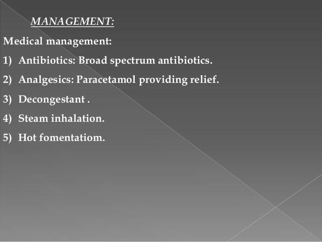 Acute Sinusitis Iv Antibiotics