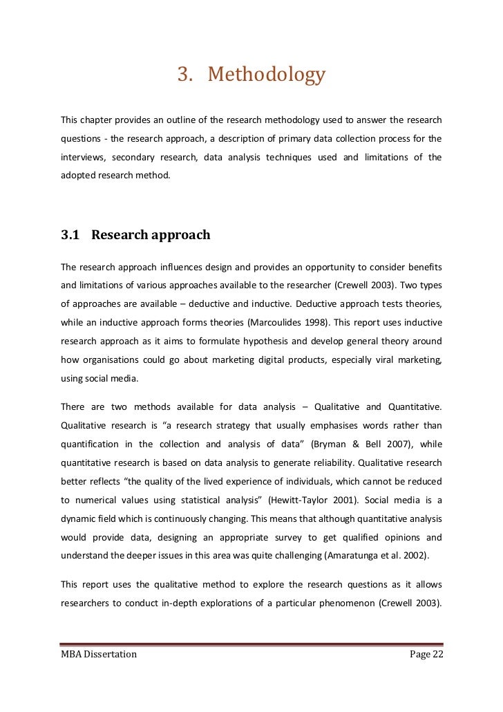 Writing your Dissertation: Methodology | SkillsYouNeed