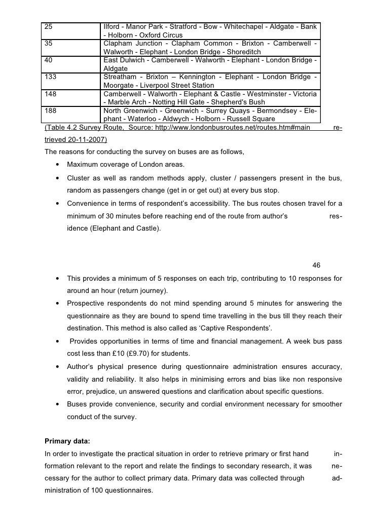 Order contents dissertation