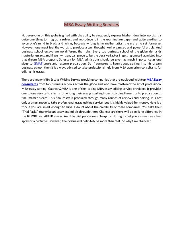 Professional Essay-Writing Services