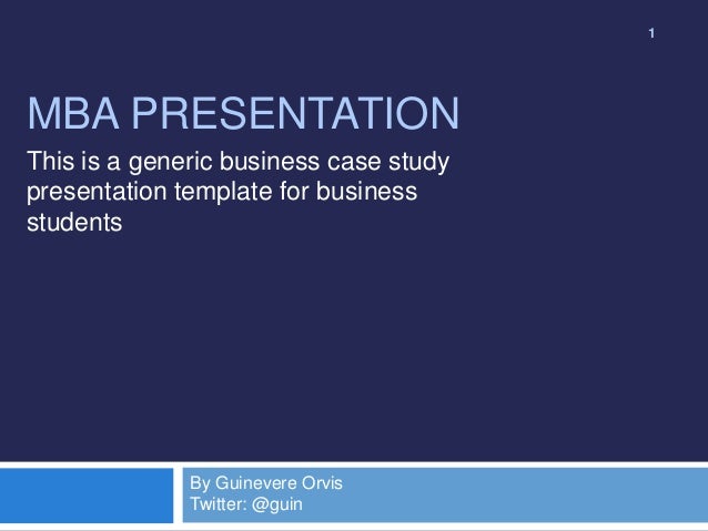 Business analysis case study format