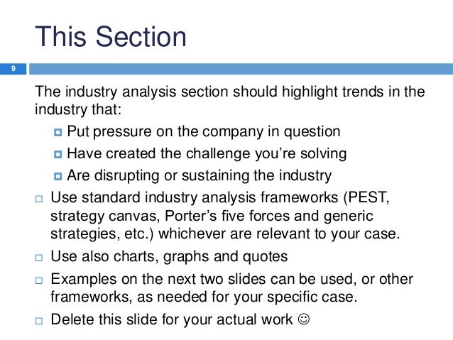 Business analysis case study format