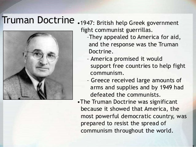 truman doctrine lessons tes
