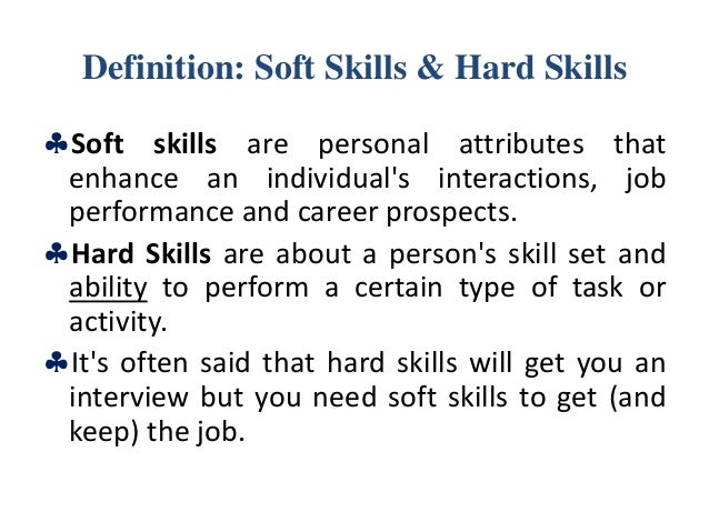 mca i ecls u 1 introduction and basics of soft skills skills definition