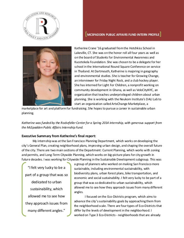 internship profile
