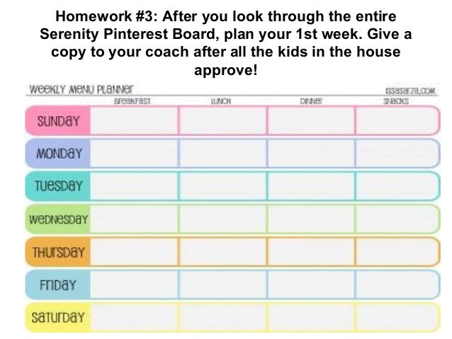 School assignment calendar