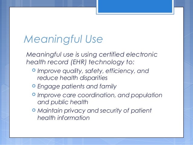 electronic health record systems us federal initiatives and public/private partnerships