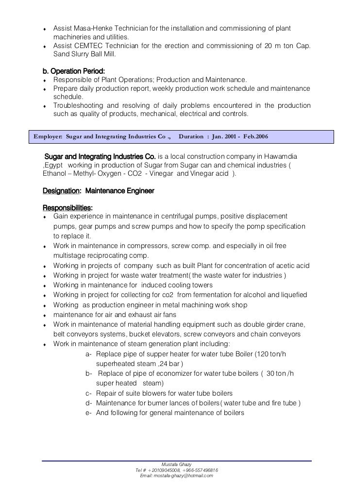 cv for mechanical technician major magdalene project org resume for mechanical technician