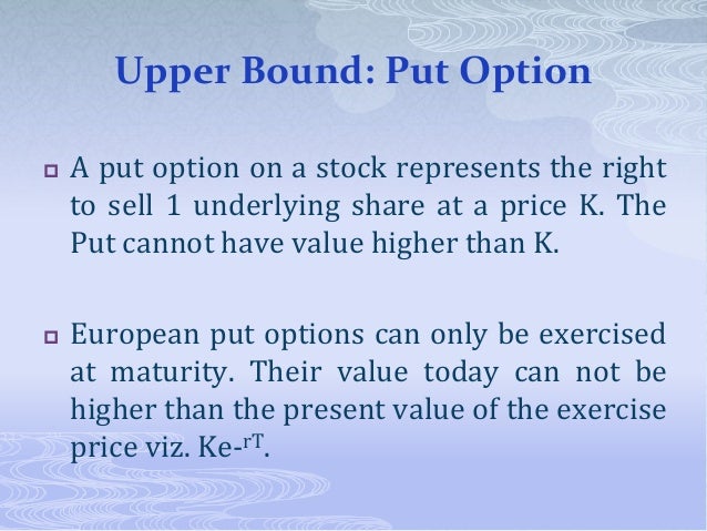 Stock options arbitrage opportunity