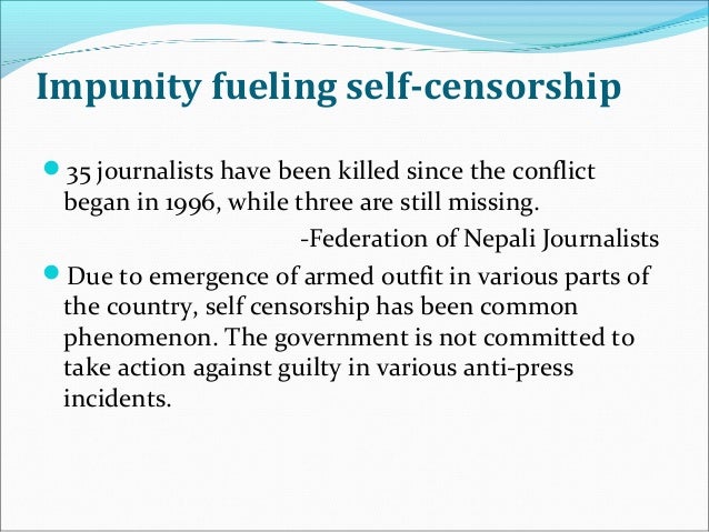 censoring the media to control the The issue of censorship has plagued us mass media from its point of inception due to pressures from government, businesses, and various private interest groups. censoring the media to control the The issue of censorship has plagued us mass media from its point of inception due to pressures from government, businesses, and various private interest groups.