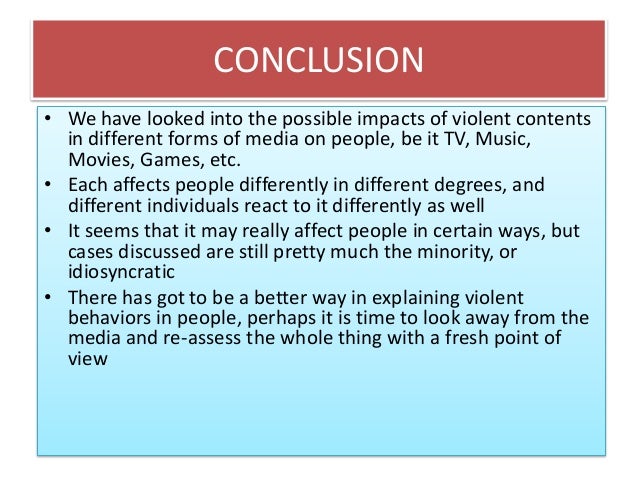 a look at the effects of violence in television and movies Despite growing concern about the effects of media violence on children, violent television shows and movies continue to be produced and marketed to them an indiana. a look at the effects of violence in television and movies Despite growing concern about the effects of media violence on children, violent television shows and movies continue to be produced and marketed to them an indiana.