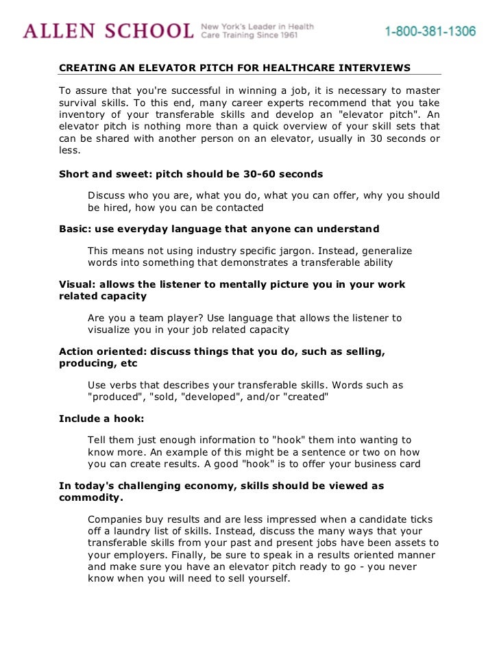 a medical assistant elevator speech - mywerfide36's soup