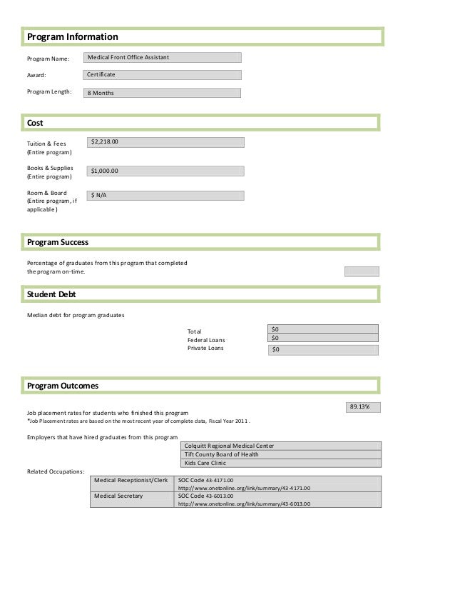 Medical Front Office Programs