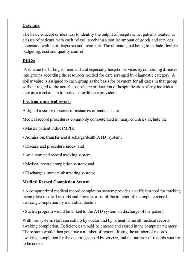 case mix analysis is the study of types of patients treated by a facility case mix analysis is the study of types of patients treated by a facility