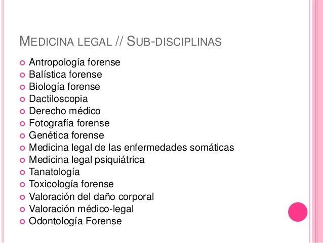 Medicina legal y forense definicion y diferencias