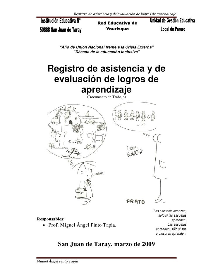 Registro De Evaluacion De Logros De Aprendizaje Y De | registro de evaluacion de logros de aprendizaje y de Registro De Evaluacion De Logros De Aprendizaje Y De | registro de evaluacion de logros de aprendizaje y de