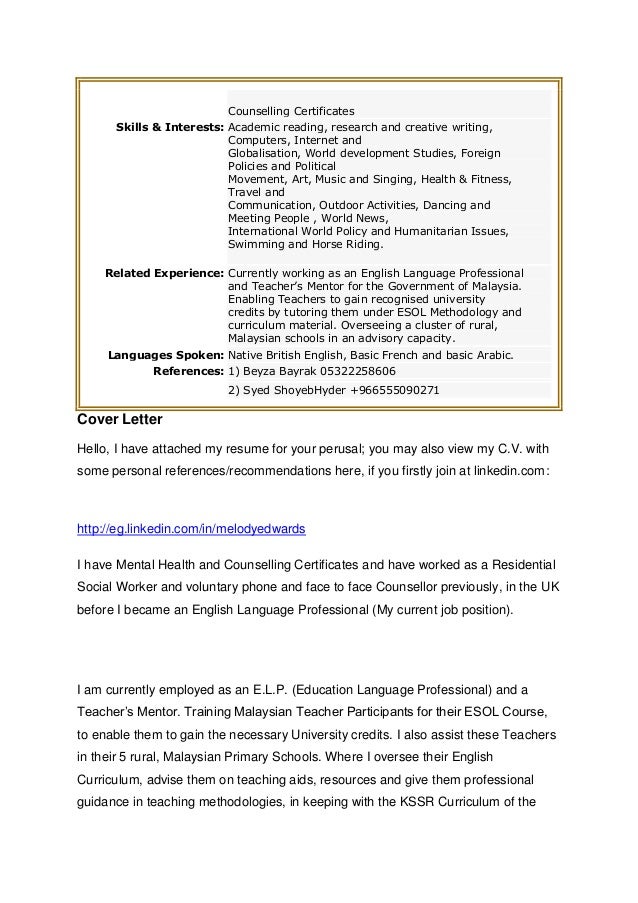 purpose of a cover letter for a resume purpose of a cover letter for a resume
