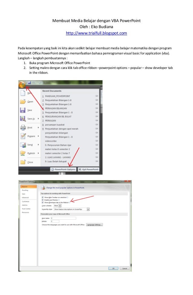 Membuat Hyperlink Dengan Vba | membuat media belajar dengan vba power point Membuat Hyperlink Dengan Vba | membuat media belajar dengan vba power point