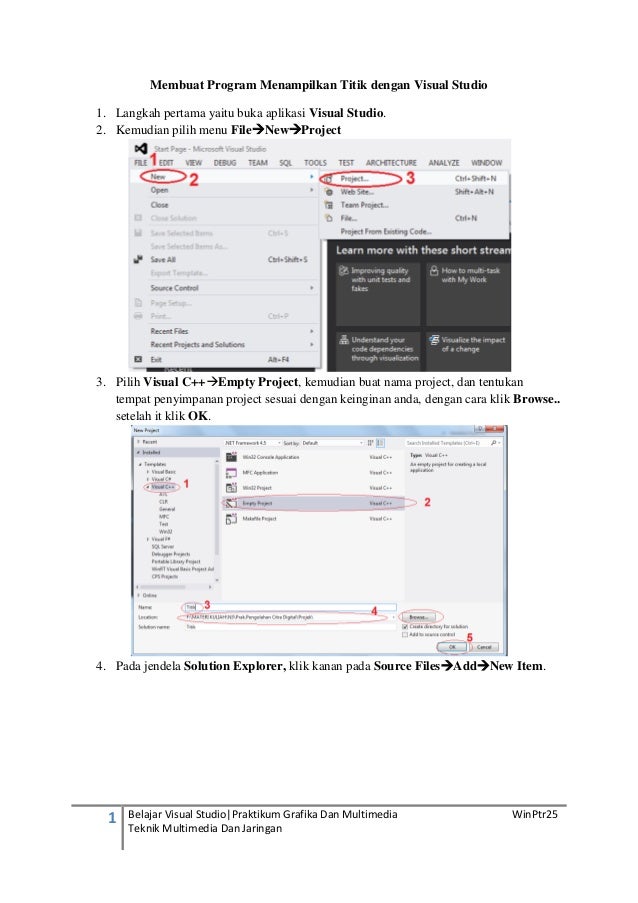 Membuat Program Dengan Visual Basic 2010