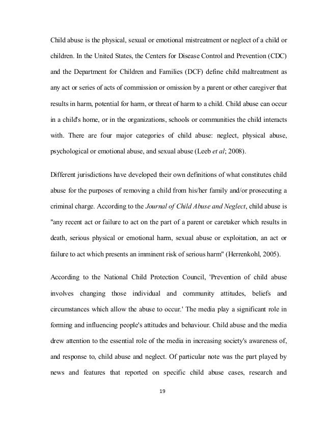 Creative title for child abuse essay