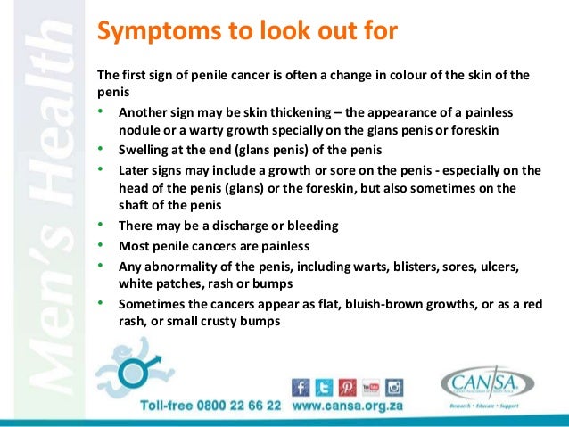 Early Penile Cancer Symptoms