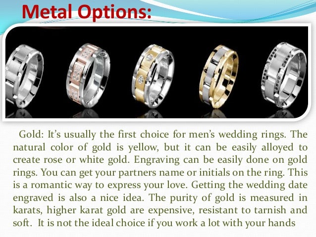 2 metal wedding rings