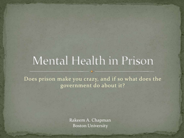 Mental Health In Prison